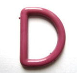 D Ring 05 Dusky Fuchsia Pink Plastic, 20mm Width of Inside Straight
