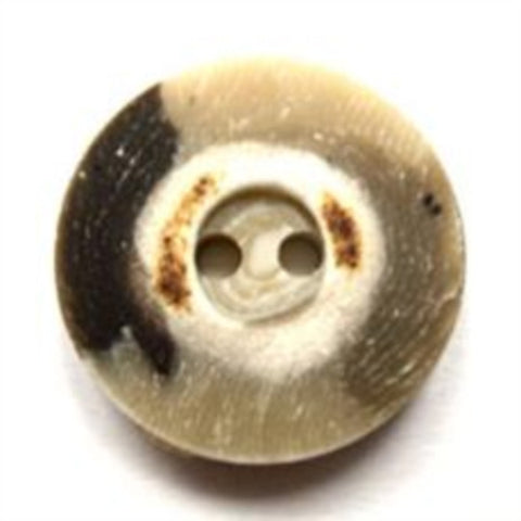 B15327 20mm Naturals Stone Effect 2 Hole Button, Iron Rust Effect - Ribbonmoon