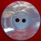 B17991 25mm Tonal Shimmery Blue and Iridescent 2 Hole Button - Ribbonmoon