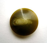 B14325 17mm Moss Greens Glossy Button, Hole Built into the Back - Ribbonmoon