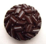 B14793 20mm Hot Chocolate Domed and Textured Shank Button - Ribbonmoon