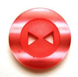 B14037 20mm Tonal Geranium Pink Matt Centre 2 Hole Button - Ribbonmoon