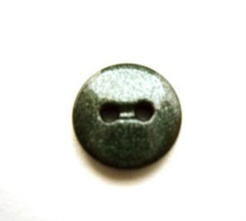 B13385 12mm Metallic Glittery Forest Green Gloss 2 Hole Button - Ribbonmoon