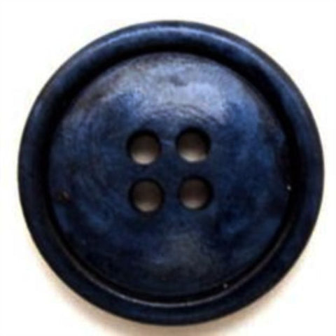 B5683 23mm Tonal Dark Royal Blue and Navy Gloss 4 Hole Button - Ribbonmoon