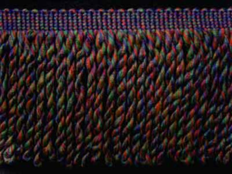 FT529 125mm Wine, Bottle Green and Ink Navy Bullion Fringe - Ribbonmoon