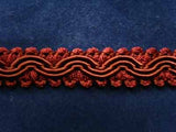 FT976 12mm Mid and Russet Brown Braid Trimming