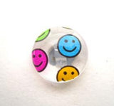 B15657 Smiley Face Design Childrens Picture Shank Button - Ribbonmoon
