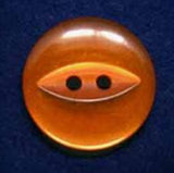 B4069 16mm Bright Orange 2 Hole Polyester Fish Eye Button - Ribbonmoon