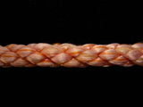 C310 7mm Crepe Cord, Peach and Orange - Ribbonmoon