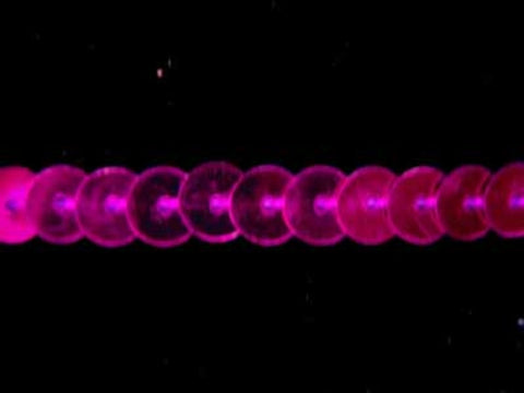 SQC49 6mm Fuchsia Pink Strung Sequins - Ribbonmoon
