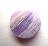 B11916 17mm Frosted Orchid and Semi Pearlised Shank Button - Ribbonmoon