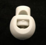 B14433 White Spring Loaded Cord Stop Toggle - Ribbonmoon