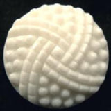 B12990 23mm White Textured Shank Button - Ribbonmoon