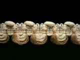 FT1980 25mm Natural, Creams and Beiges Looped Braid Trim 