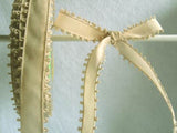 R5174 13mm Ecru Taffeta Ribbon with a Picot Feather Edge - Ribbonmoon