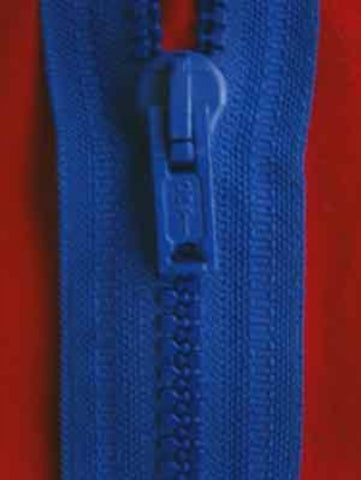 Z0046 Optilon 17cm Dark Royal Closed End Zip,Plastic Moulded Chunky Teeth No.6 - Ribbonmoon