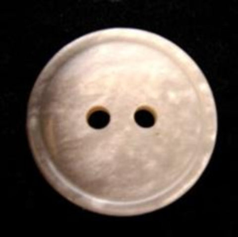B6699 18mm Pearlised Tonal Pearl and Beige 2 Hole Button - Ribbonmoon