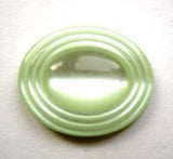 B12670 19mm Pealised Mint Green Oval Domed Shank Button - Ribbonmoon