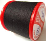 Strong Sewing Thread Black Multi Purpose,70% polyester, 30% cotton - Ribbonmoon