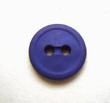 B7683 13mm Ink Royal Blue Matt 2 Hole Button - Ribbonmoon
