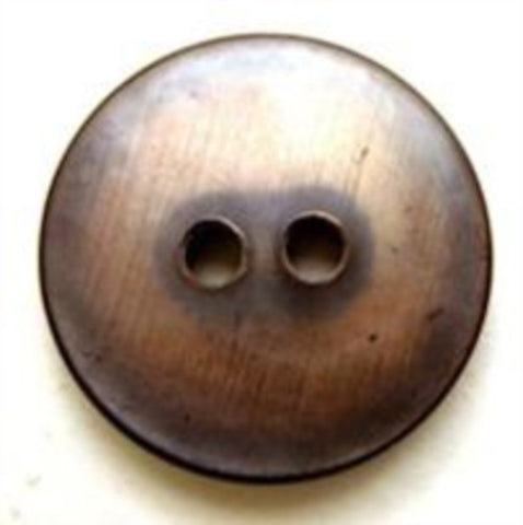 B6352 20mm Real Shell 2 Hole Button with a Drab Iridescent Shimmer - Ribbonmoon