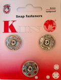 SF17 19mm Nickel Plated Brass Snap Fasteners. Size 10 - Ribbonmoon