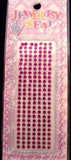 STICKJEWEL31 3mm Fuchsia Pink Self Adhesive Diamonte Rhinestones - Ribbonmoon