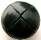 B12491 25mm Holly Green Real Leather Shank Football Button - Ribbonmoon
