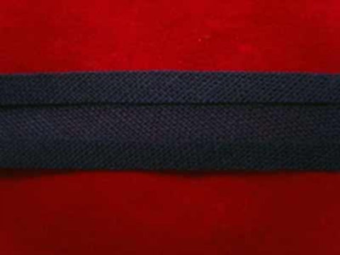 BB009 12mm Midnight Navy 100% Cotton Bias Binding - Ribbonmoon