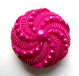B11899L 20mm Fuchsia Pink Textured Nylon Shank Button