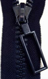 Z3939 51cm Rich Navy Very Chunky Plastic Teeth No.9 Open End Zip - Ribbonmoon