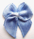 RB353 Cornflower Blue Satin Ribbon Bow