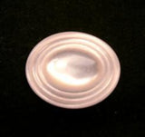 B12745 17mm Pearlised Pale Peach Tinted Domed Oval Shank Button - Ribbonmoon