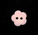 B13614 11mm Pale Orchid Bone Matt Flower Shape 2 Hole Button - Ribbonmoon