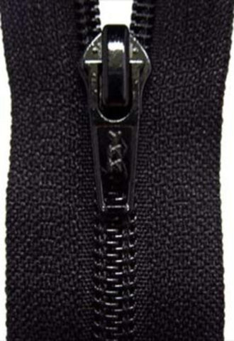 Z2620 YKK 60cm Black Nylon No.5 Open End Zip - Ribbonmoon