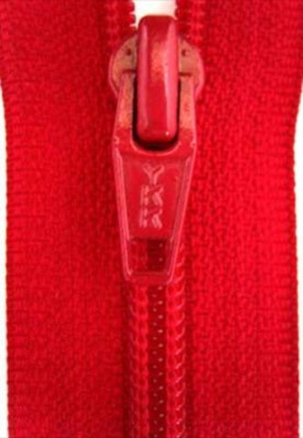 Z3063 61cm Post Box Red YKK Nylon No.5 Open End Zip