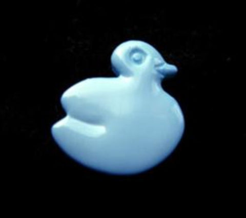 B17692 15mm Blue Duck Shaped Novelty Shank Button - Ribbonmoon