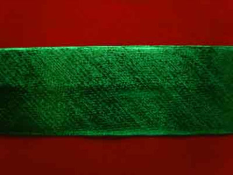 BB123 19mm Oxidised Green Thin Metallic Lurex Bias Binding - Ribbonmoon