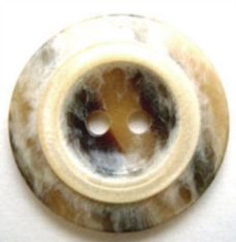 B7954 23mm Frosted Aaran High Gloss 2 Hole Button - Ribbonmoon