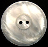 B11276 31mm Pearl White and Ivory Shimmery 2 Hole Button - Ribbonmoon