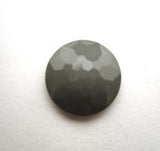 B15970 14mm Mid Grey Domed Honeycomb Shank Button - Ribbonmoon