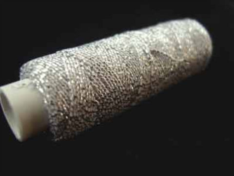 SHIRRING68 Metallic Silver Shirring Elastic, 20 Metre Spool - Ribbonmoon