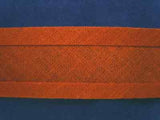 BB053 25mm Rust 100% Cotton Bias Binding Tape - Ribbonmoon