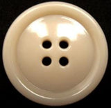 B15647 25mm Creamy Beige Gloss 4 Hole Button - Ribbonmoon
