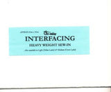 Interfacing White Heavy Weight Sew In 69cm x 92cm