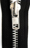 Z4828 76cm Balck YKK Metal Teeth No.8 Open End Zip - Ribbonmoon