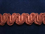 FT997 16mm Deep Lobster Pink Scroll Gimp Braid - Ribbonmoon