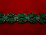 L223 16mm Mixed Greens Cotton Flat Lace - Ribbonmoon