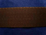 WEB23 25mm Brown Polypropylene Webbing - Ribbonmoon