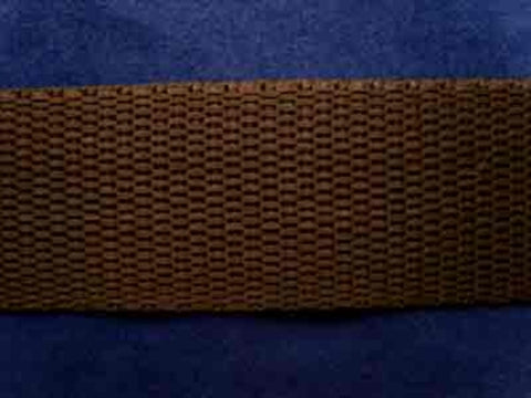 WEB23 25mm Brown Polypropylene Webbing - Ribbonmoon